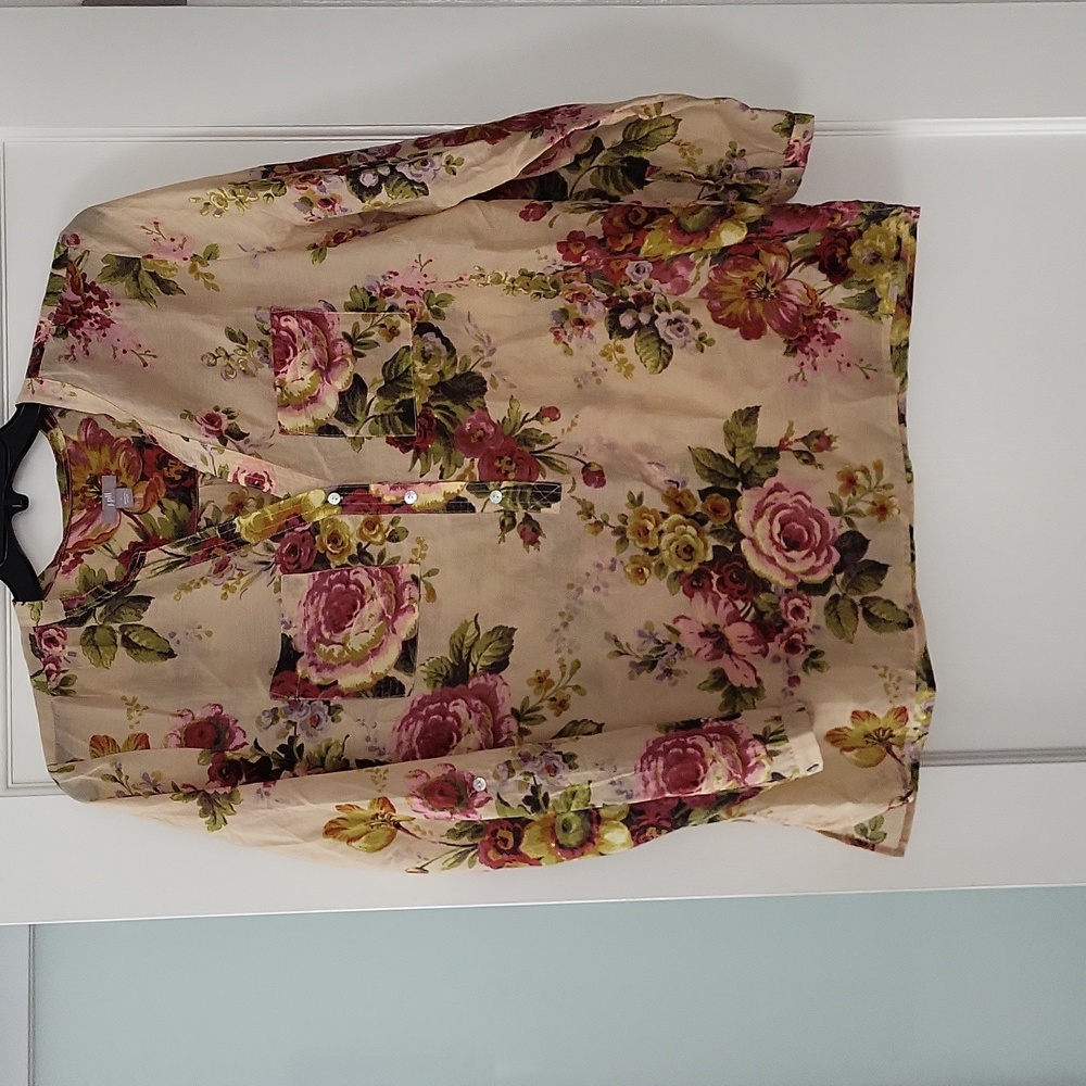 J jill cotton/ silk top